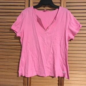 Lilly Pulitzer Pink Short Sleeve Tee, EUC